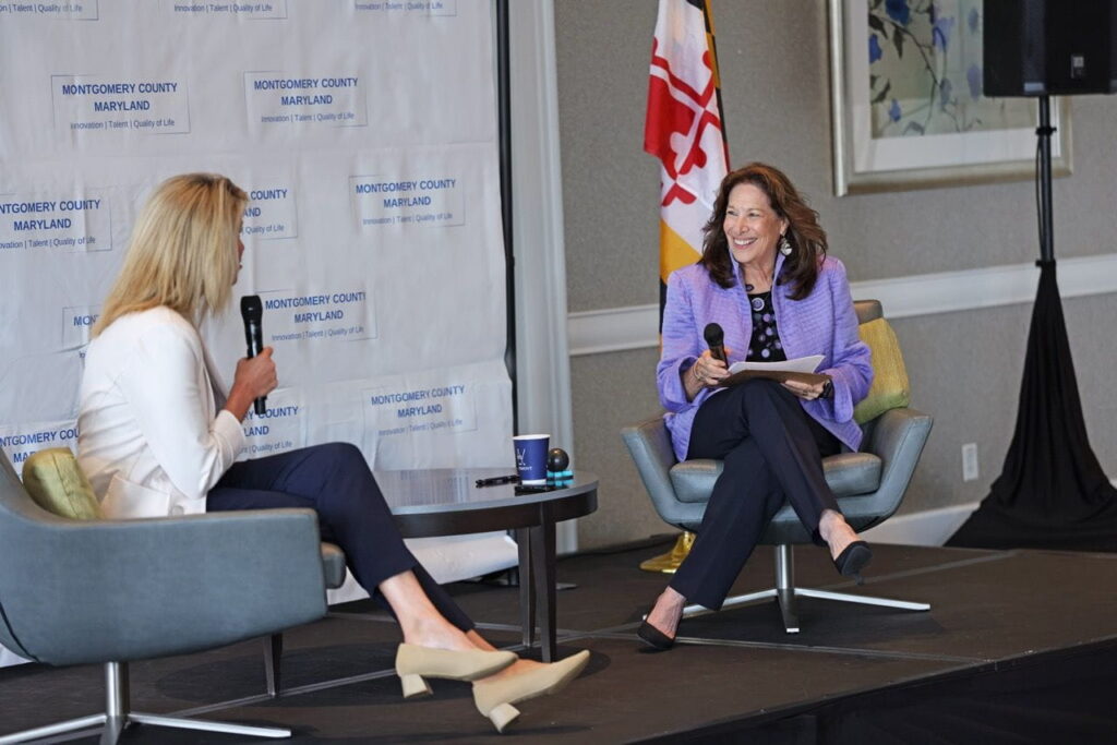 Carol Lane, SVP of Government Relations at Xenergy at an MCEDC event