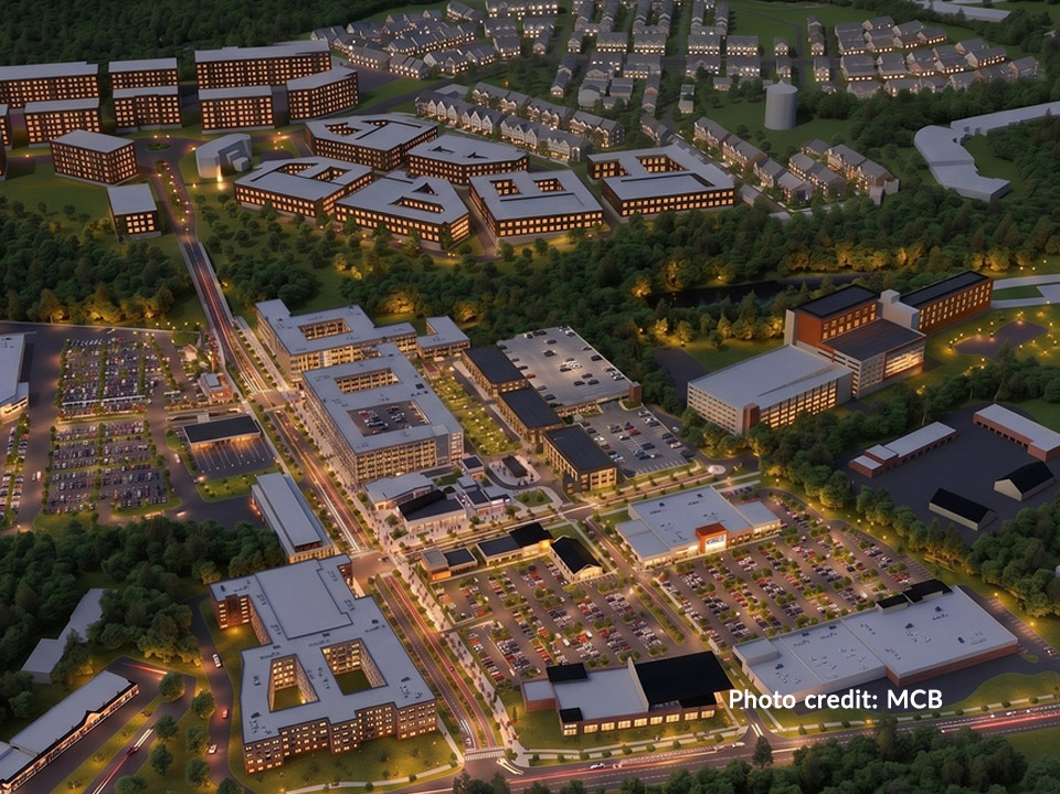Aerial view of Viva White Oak
